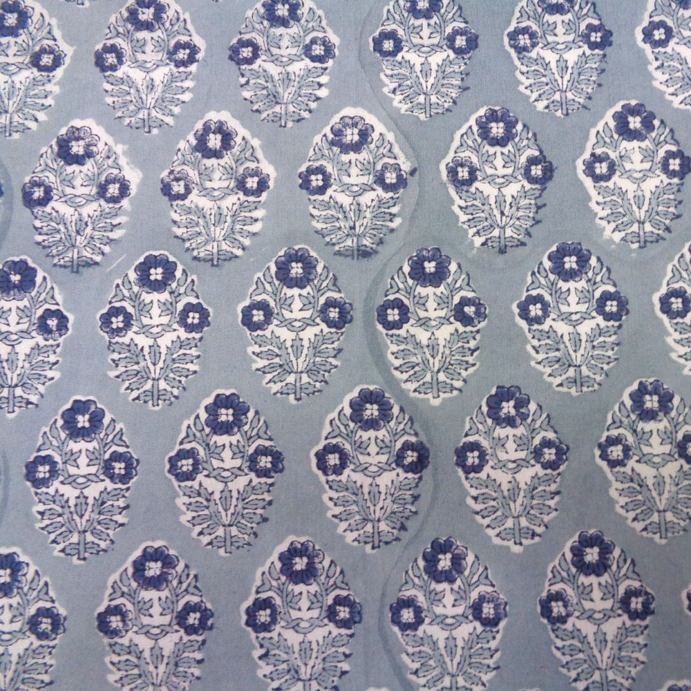 Hand Block Printed Cotton Tablecloth 150x220 cms  Boota Starlight Patti Gud 202505