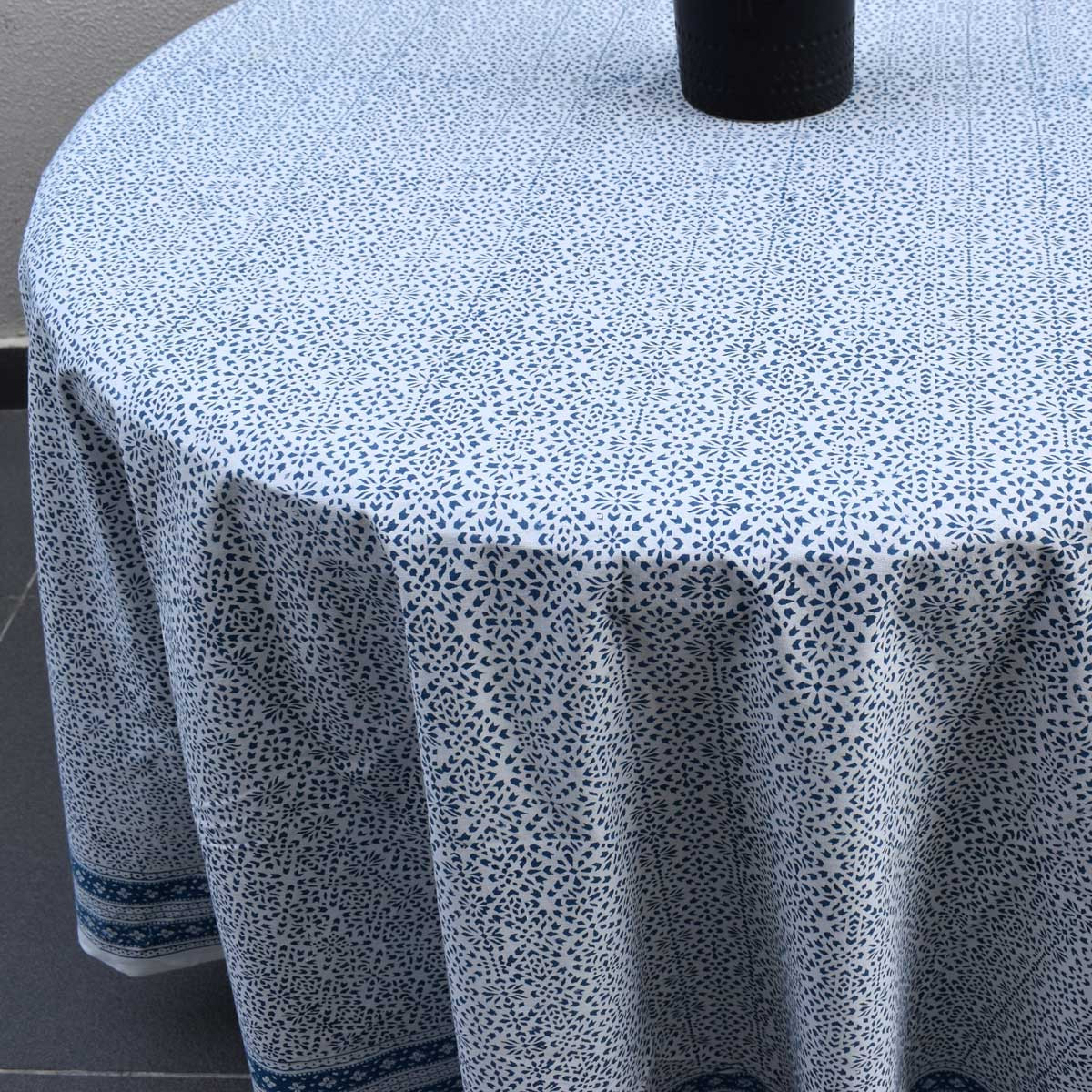 Round 220 cms Cotton French Design Table Cover EKB 8