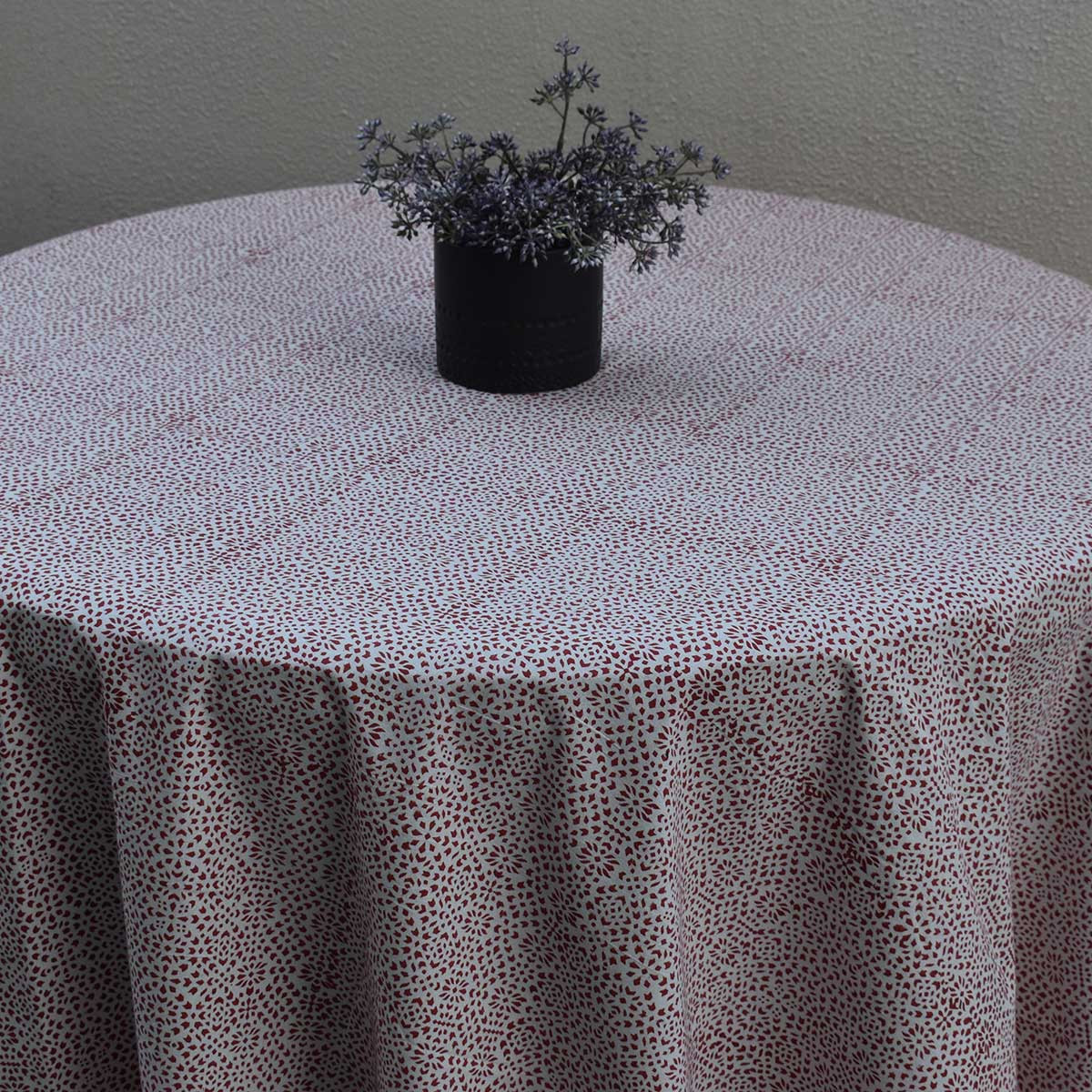 Round 220 cms Cotton French Design Table Cover  EKR 17