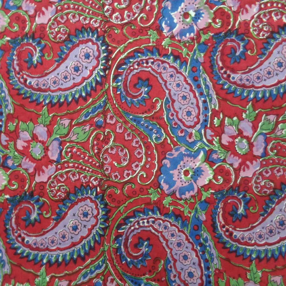Tablecloth Block Printed in Cotton  Lai Ambi Mehrab 8062