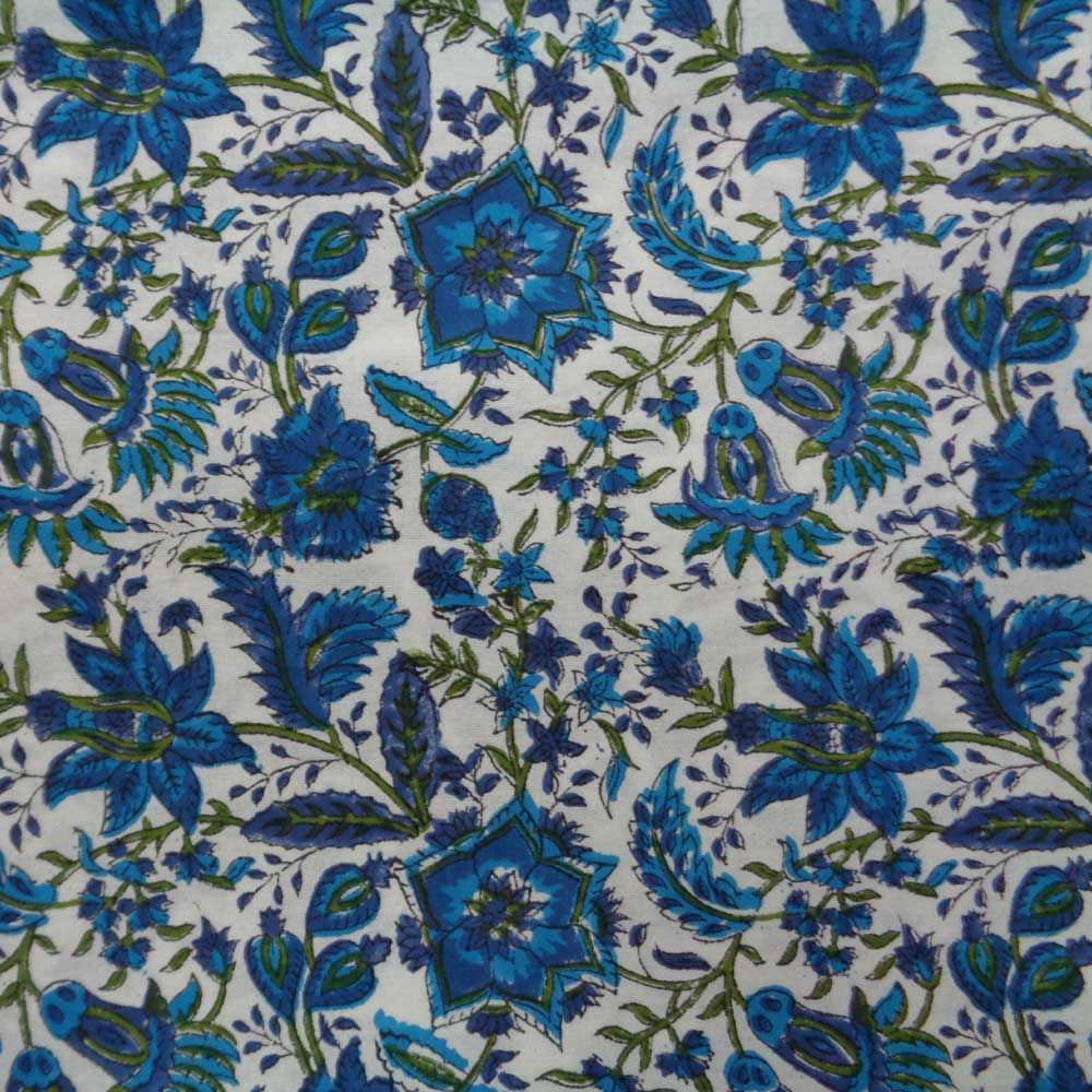 Tablecloth Block Printed in Cotton  Nili Kyari 0876