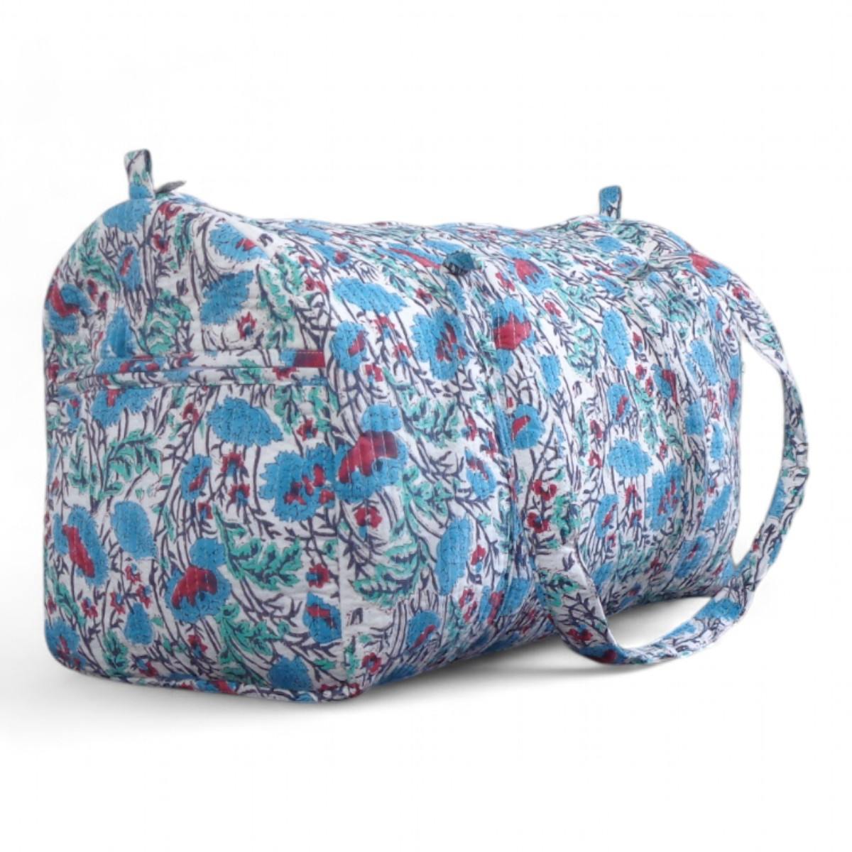 Weekender Bag Bush Flower Blue Open 104855
