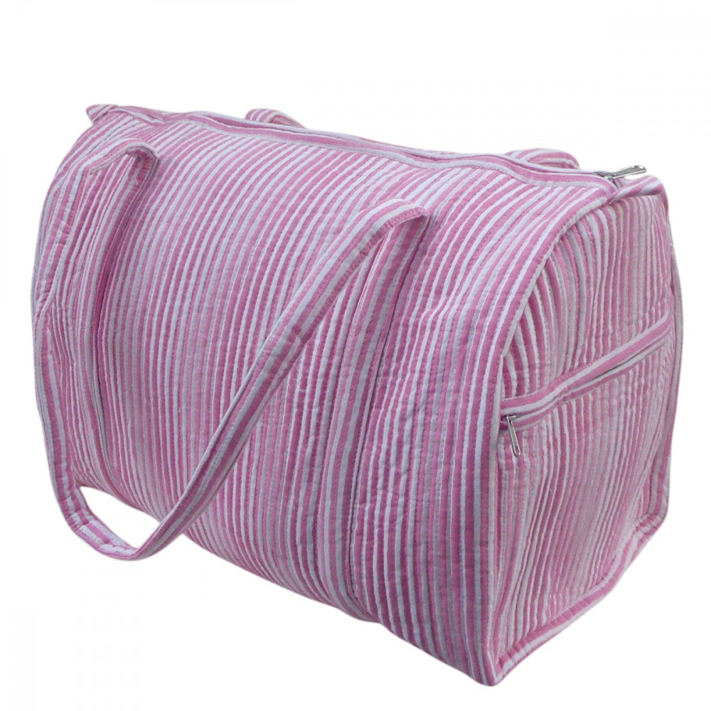 Image of Weekender Bag | Stripe Pink 202512