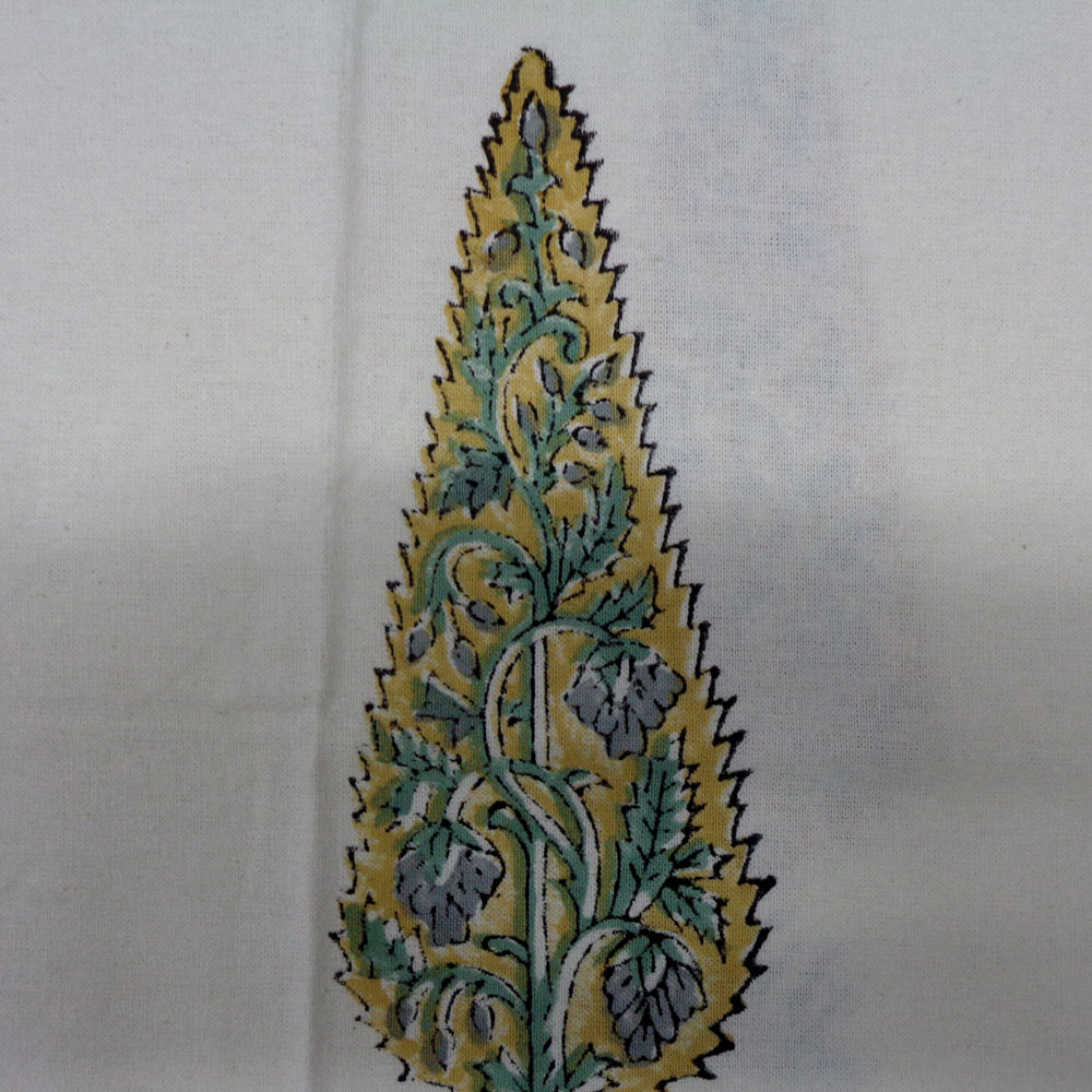 Wood Block Printed Handmade Tablecloth 150x220 cms  900111