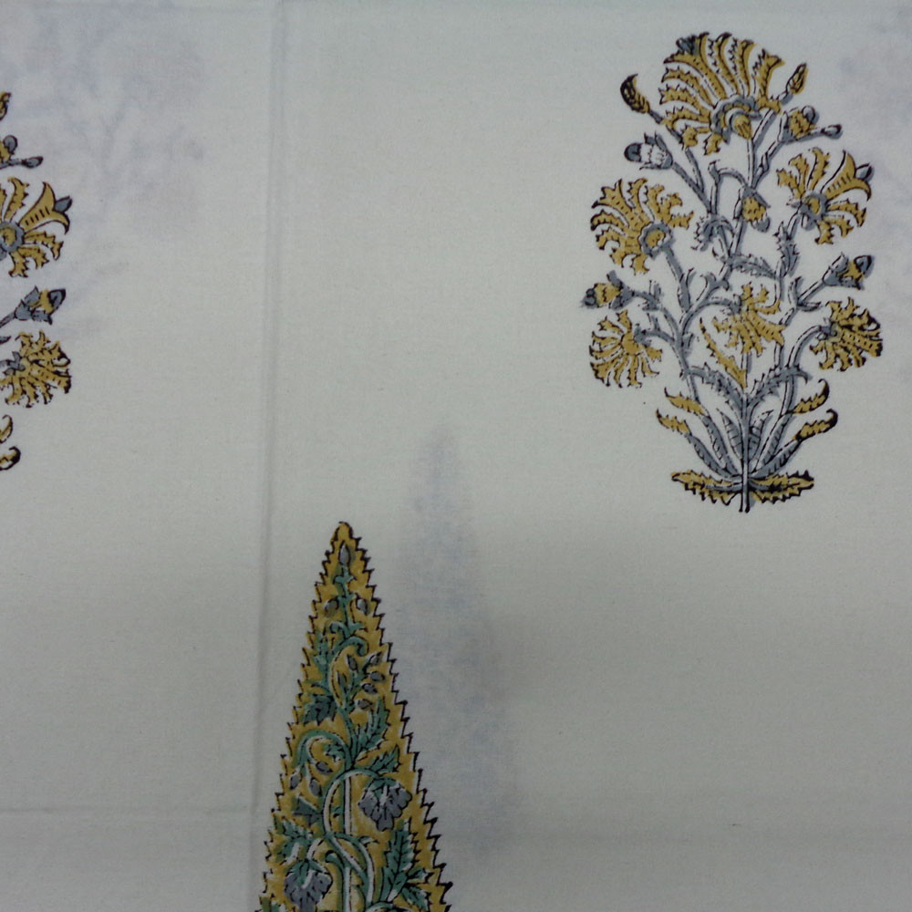Wood Block Printed Handmade Tablecloth 150x220 cms  900111