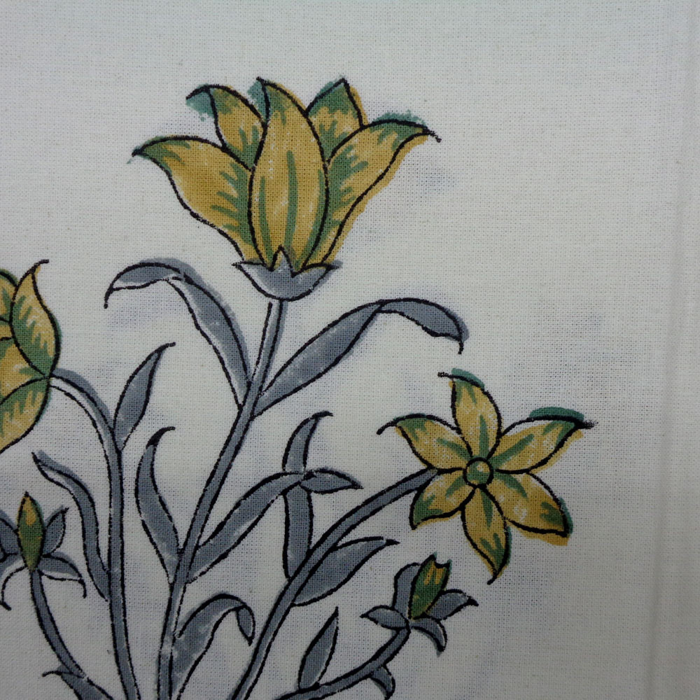 Wood Block Printed Handmade Tablecloth 150x220 cms 900126