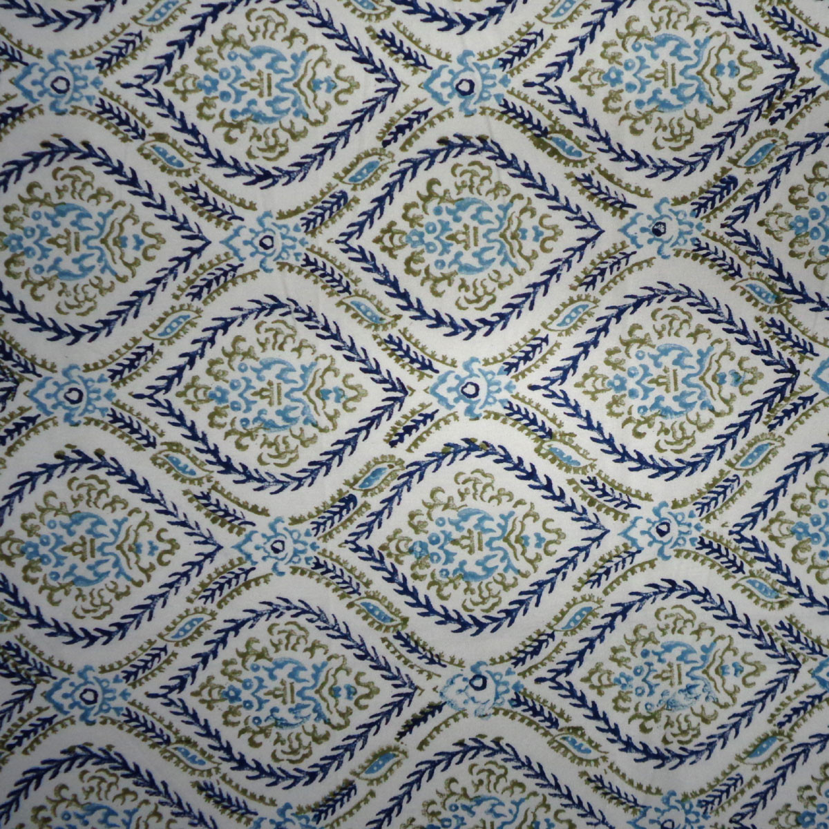 Wood Block Printed Handmade Tablecloth 150x220 cms  909837