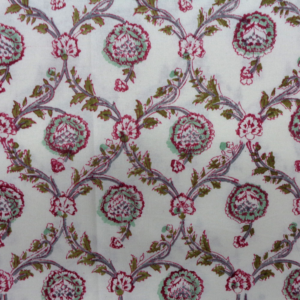 Wood Block Printed Handmade Tablecloth 150x220 cms  909853