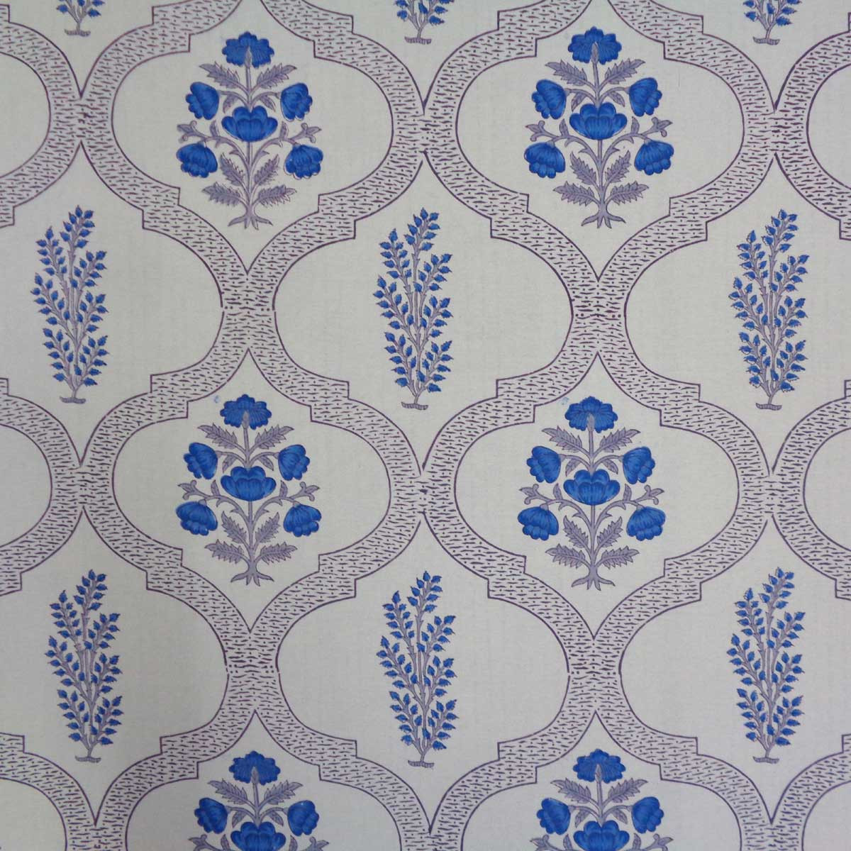 Wood Block Printed Handmade Tablecloth 150x220 cms Shehnaaz Boota 206961