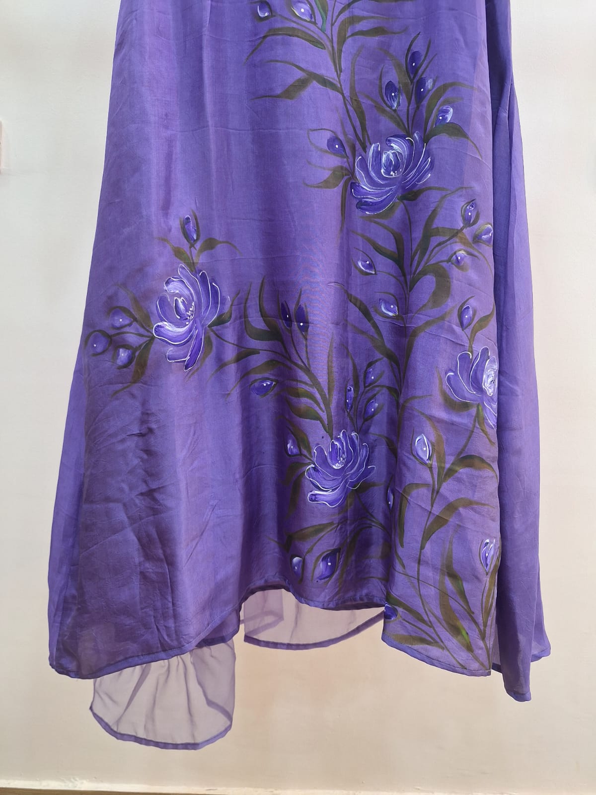 PURPLE HANDPAINTED SUIT SET