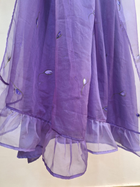 PURPLE HANDPAINTED SUIT SET