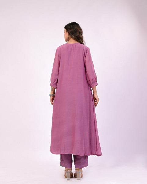 WINE MULCHANDERI HANDWORK SUIT SET