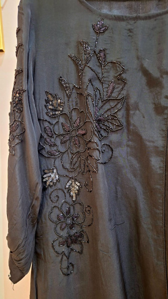 BLACK HANDWORK CO-ORD SET