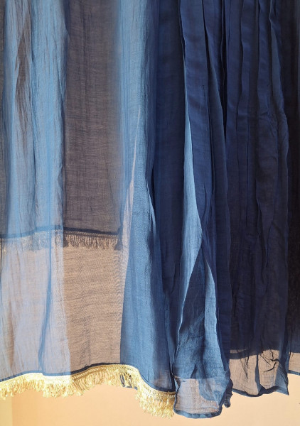 BLUE HANDWORK MULCHANDERI SUIT SET