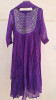 PURPLE MULCHANDERI HANDWORK SUIT SET
