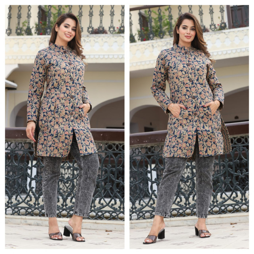 Image of GREY QUILTED WOMEN JACKET