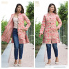 PEACH QUILTED WOMEN JACKET