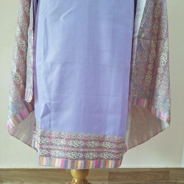 LILAC PRINTED WOOLLEN SUIT SET