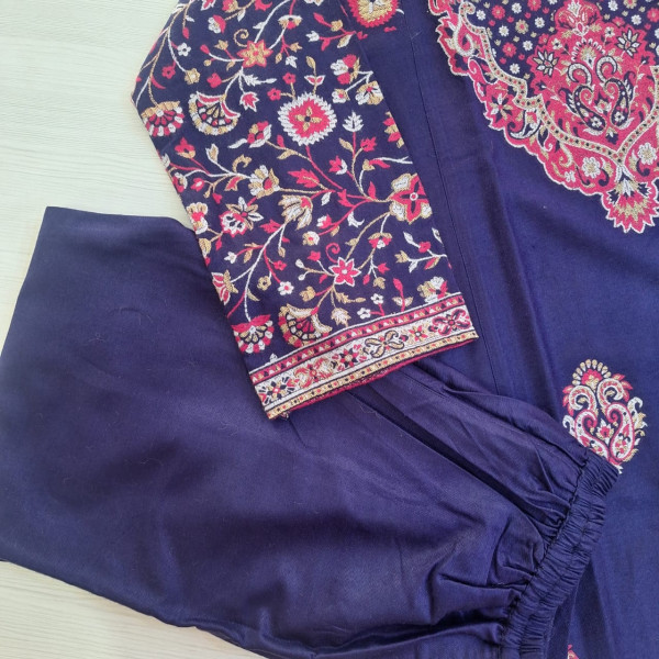 BLUE WOOLLEN CO-ORD SET