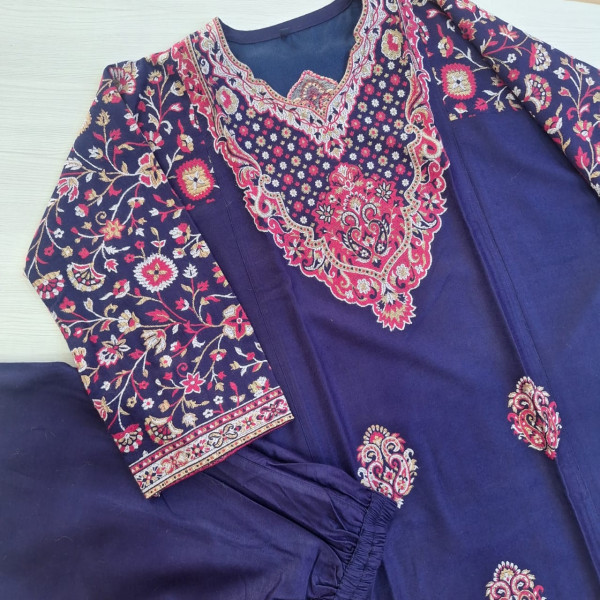 BLUE WOOLLEN CO-ORD SET