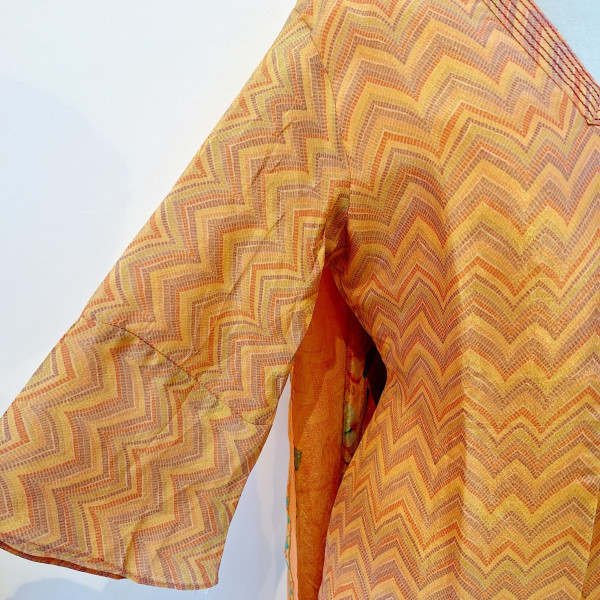 PEACH PRINTED TISSUE SUIT PANT AND DUPATTA SET