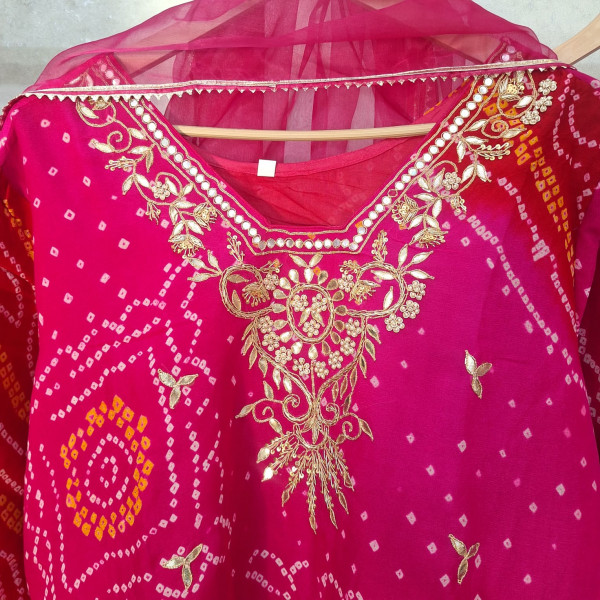 RANI HANDWORK LEHENGA AND DUPATTA SET