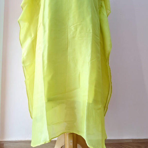 LIRIL GREEN HANDWORK KAFTAN SET