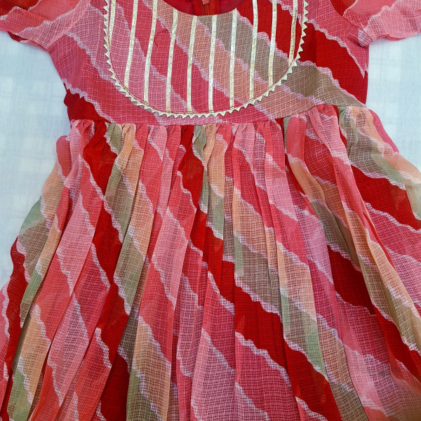 MULTI GOTA FROCK KIDS SET