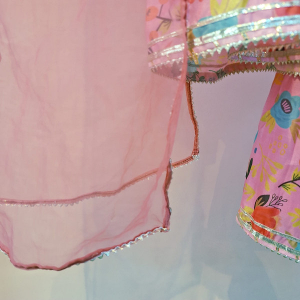 MULTI PRINTED PEPLUM SHARARA WITH DUPPTTA SET