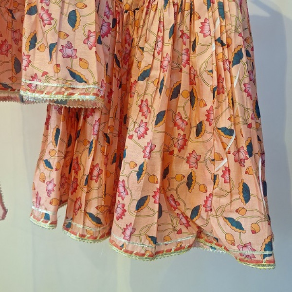 MULTI PRINTED PEPLUM SHARARA WITH DUPATTA SET