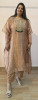 COPPER BROWN TISSUE HANDWORK KAFTAN SET