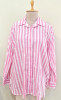 LIGHT PINK AND WHITE STRIPED WESTERN STYLE COTTON SHIRT
