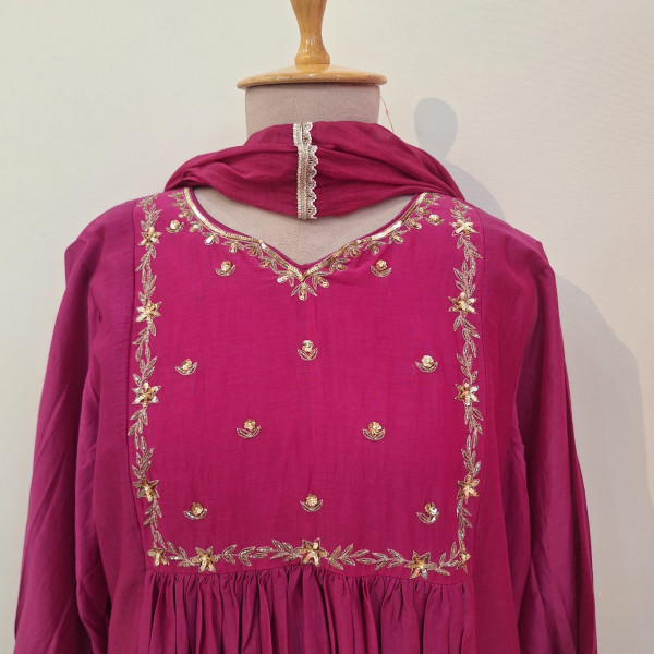 RANI HANDWORK MULCHANDERI SET