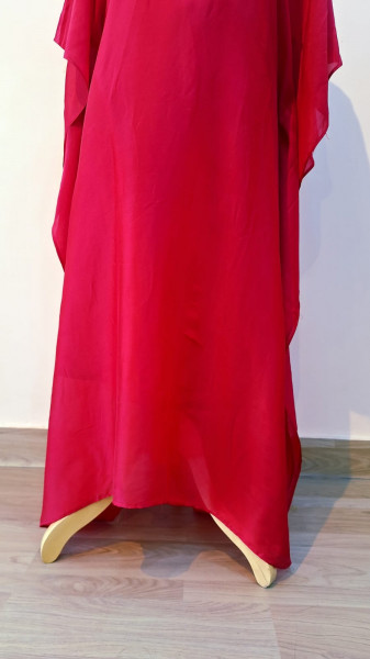 RED HANDWORK KAFTAN SET