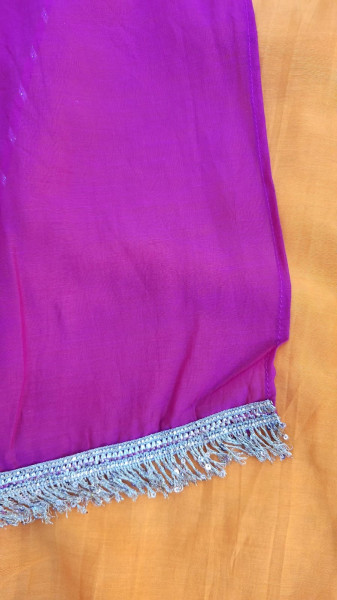 ORANGE MULCHANDERI HANDWORK SUIT SET