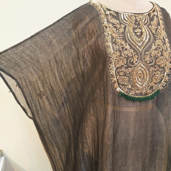 BLACK KAFTAN HANDWORK SET