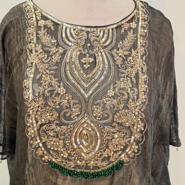 BLACK KAFTAN HANDWORK SET