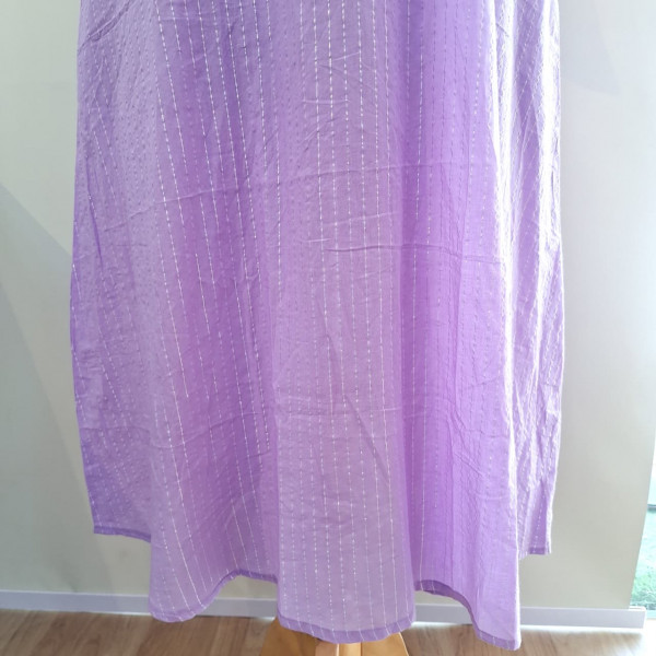 LAVENDAR  LUREX KURTI PANTS WITH DUPPTTA  SET