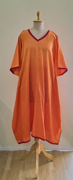ORANGE LUREX KAFTAN SET