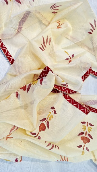 WINE COTTON HANDWORK SUIT SET
