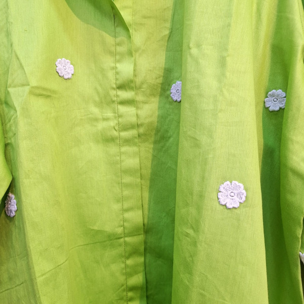 LIRIL GREEN COTTON CO-ORD SET