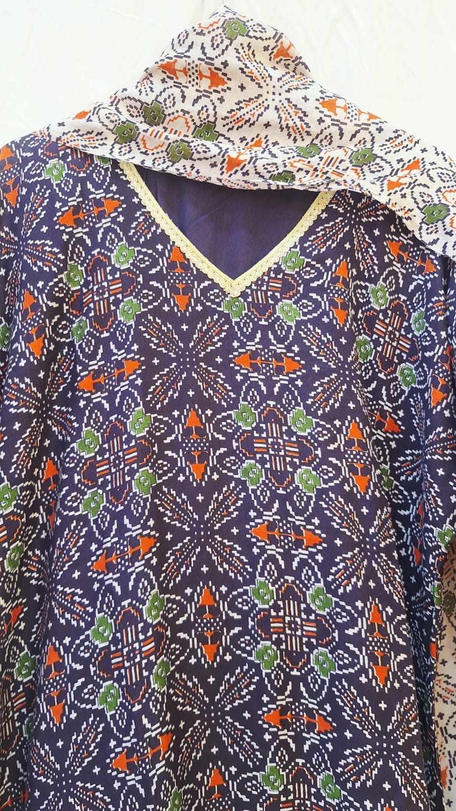 PURPLE SUIT PANT WITH DUPPTTA SET