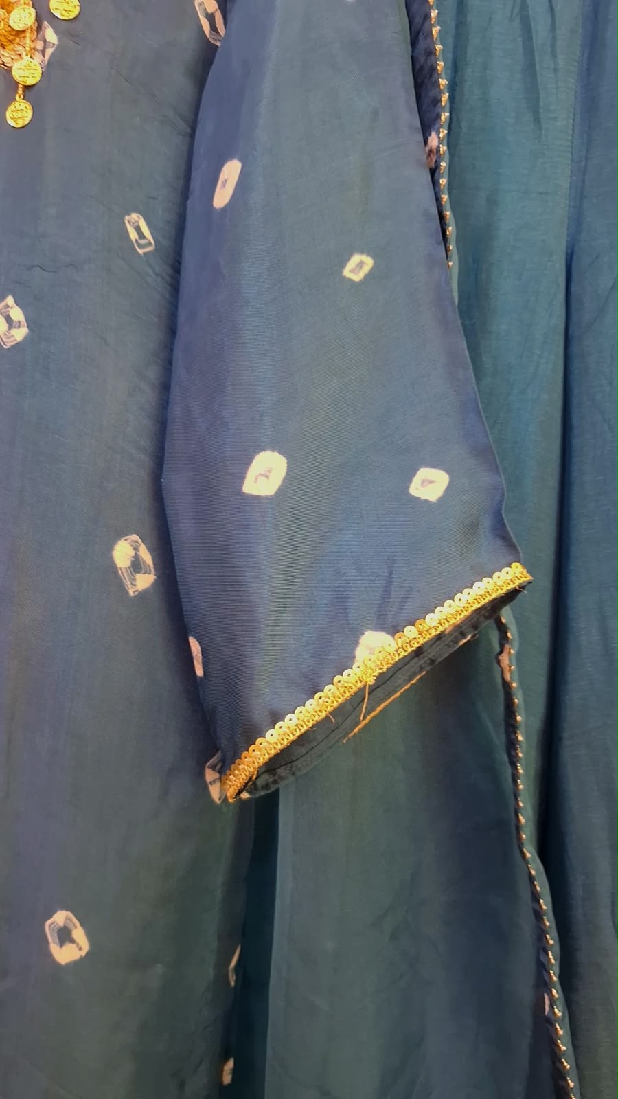TEAL BLUE SHORT KURTI WITH PLAZO AND DUPPTTA SET