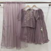 Mauve Tissue Light Lehenga Set