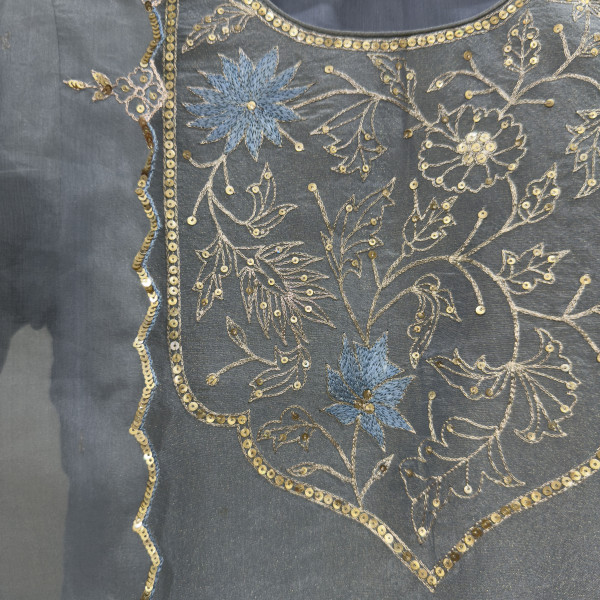 Pastel Blue Tissue Light Lehenga Set