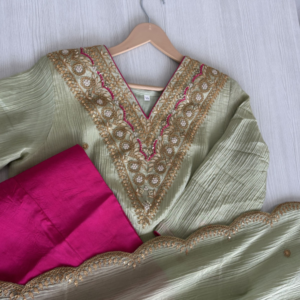 Mint Green Tissue Suit