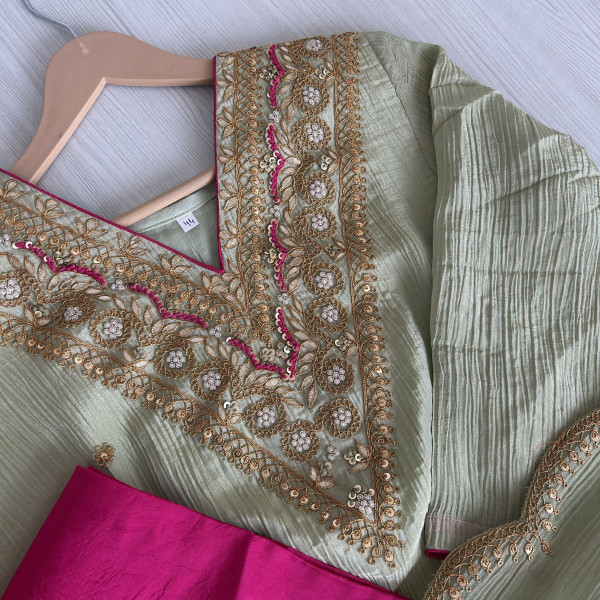 Mint Green Tissue Suit