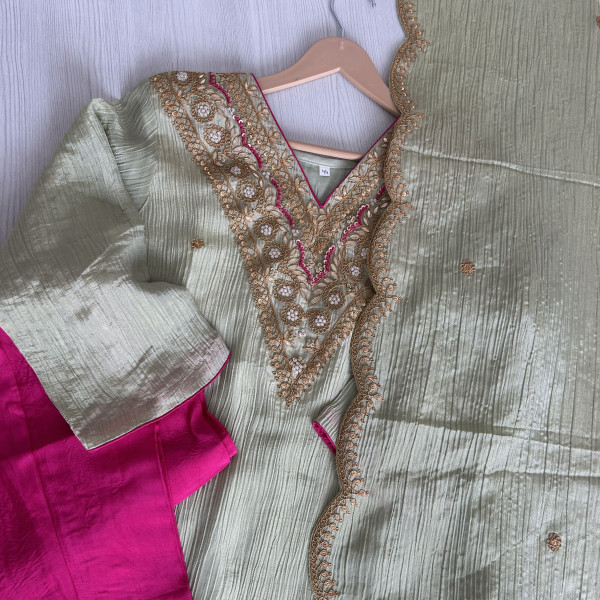 Mint Green Tissue Suit