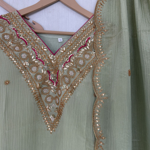 Mint Green Tissue Suit