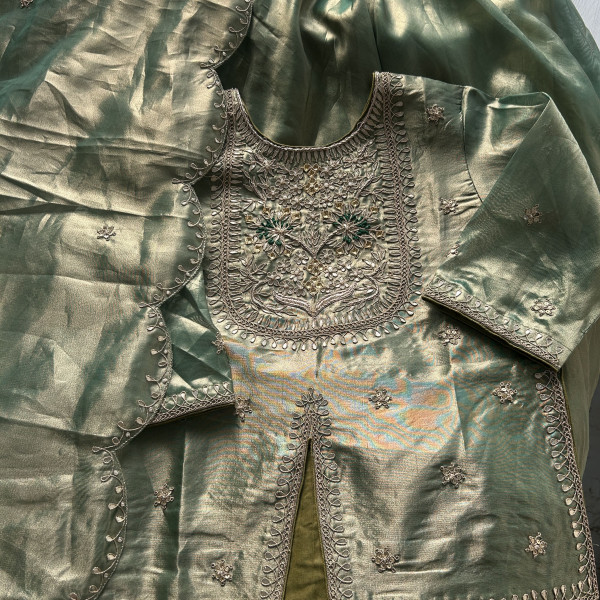 Green Tissue Indo-Western